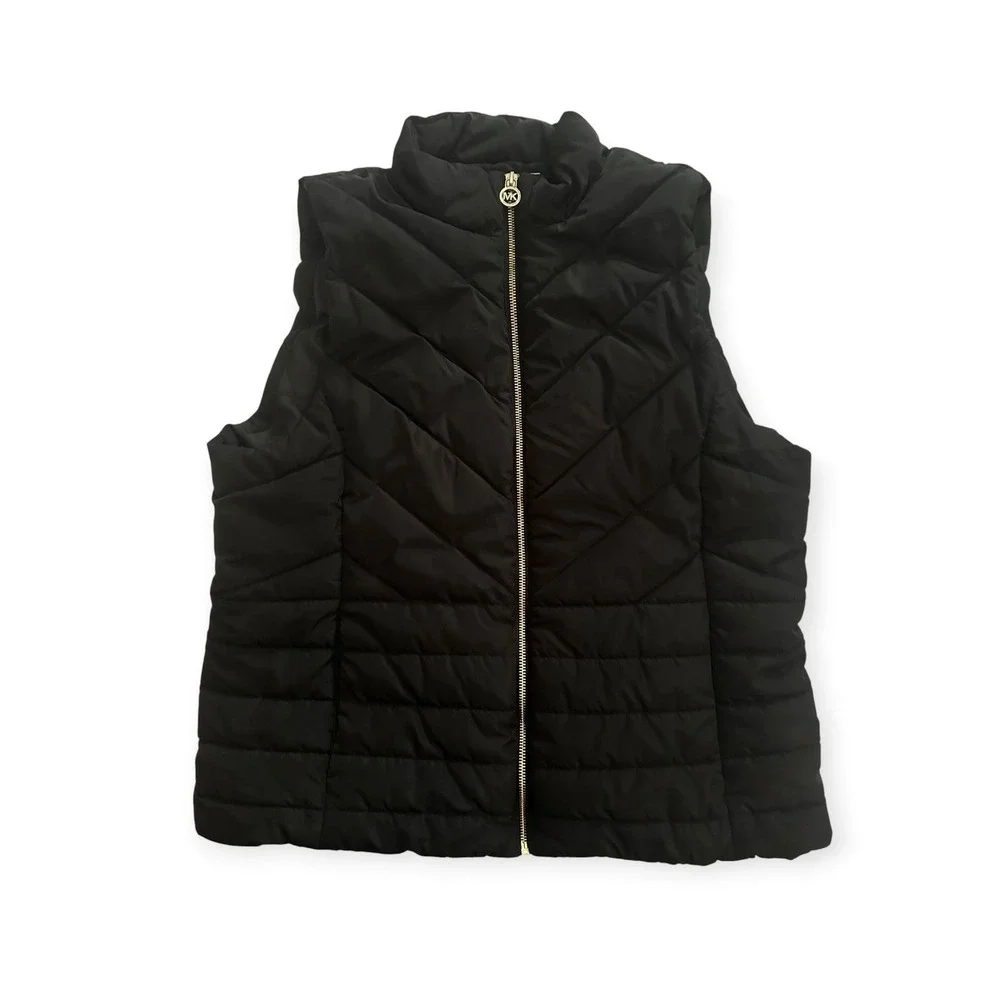 Michael Kors Puffer Vest Black Excellent XL Women
